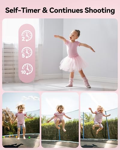 Appareil Photo NuméRique Enfant avec 64Go Carte: 16X Zoom 48MP Numerique Compact Autofocus 1080P Camera Vlog Digital avec 2 Batteries pour Fille Adolescents DéButants Adultes – Image 6