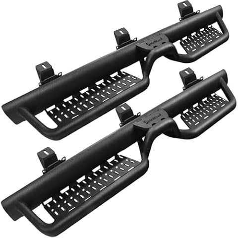 SMANOW Running Boards Compatible with 2018-2025 Jeep Wrangler JL 4 Door. Wrangler JL Running Boards Step Bars and Black Side Steps Step Bars. Cover