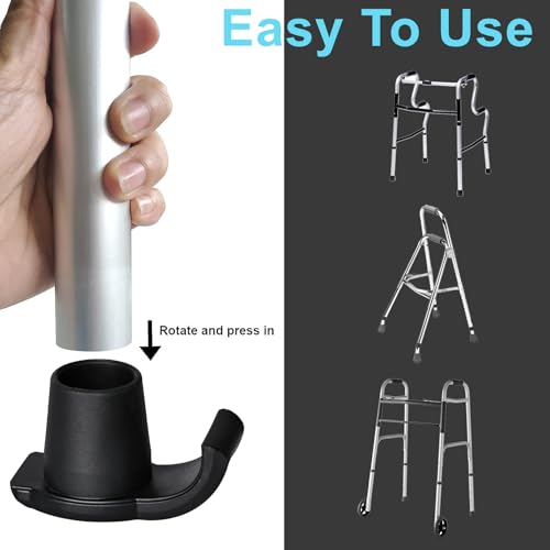 4 Pack Walker Skis Glides for Folding Walkers, Walker Glides for Seniors, Essentials Walker Accessories Mobility Aid Accessory for Seniors - Thumbnail 4