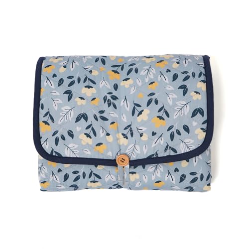 Image of Tidy Sleep Portable Diaper Changing Mat /Pad for Newborns & Infants Baby 0-24 Months Light Weight, Portable, Water Proof (Green Flower)