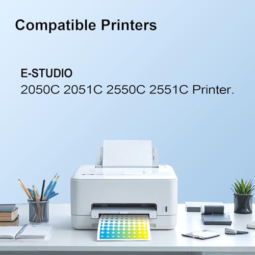 Image of T-FC30U T-FC30U-K T-FC30U-C T-FC30U-M T-FC30U-Y Toner Cartridge TFC30U Toner Replacement for Toshiba E Studio 2050C 2051C 2550C 2551C Printer(Magenta,Black,Yellow,Cyan)