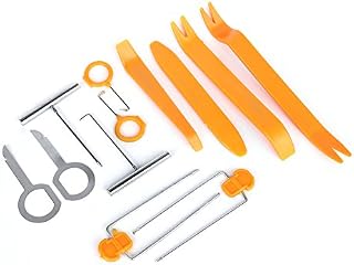 Ytian 12 Pcs Auto Radio Door Clip Panel Trim Dash Audio Removal Installer Pry Tool