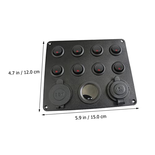 Affichage tension et double USB sur panneau interrupteurs étanche pour véhicule de loisir - 3