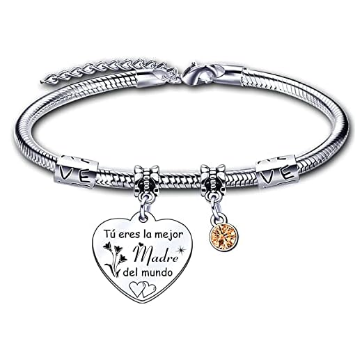 ZYMGUO Regalos para Mamá Madre Pulsera,Regalo del día de la Madre,Regalos de Cumpleaños Mamá Pulsera