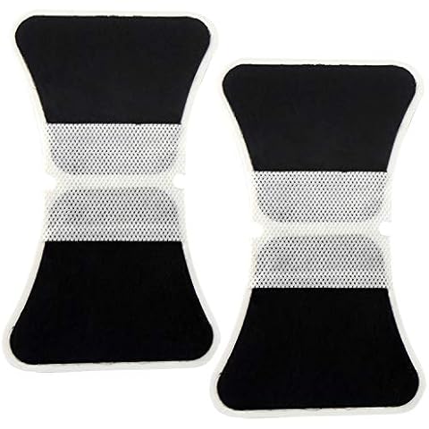 CHOICEMMED 2 Pack Universal Therma Heated TENS Unit Pads - Muscle Stimulator E-stim Electrodes - Universal Replacement Massage Pads for Electronic Pulse Stimulators - Reusable Pad for Electrotherapy Cover
