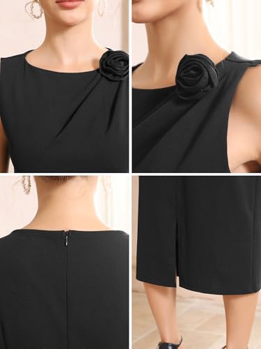 Robe cocktail midi à fronces pour vos soirées d'été et cérémonies - 5