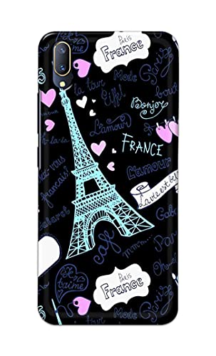 Image of PRINTFIDAA Lovers Famous Place Eiffel Tower in Paris Printed Designer Hard Back Case Cover for Vivo V11 Pro / X21s -(UO) MVN1003