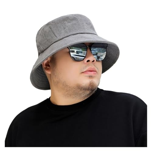 Chapeau bob velours côtelé homme femme grand chapeau pêcheur hiver casual