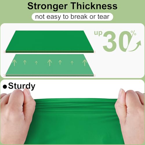 Image of misaya 12 Packs Disposable Plastic Table Cloth, 84 inch Round Waterproof Tablecloth, Leakproof & Sturdy Decorative Table Covers for Picnic, Party, Outdoor and Back to School, Green