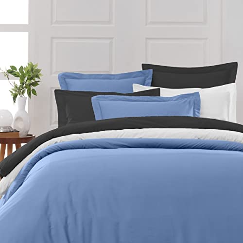 Sensei Maison Soft Percale Fitted Sheet 30 cm Deep Pocket 90 x 190 cm Cobalt - Image 3