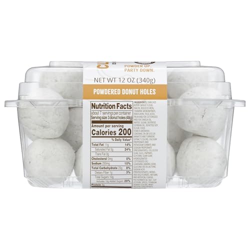Clyde\'s Powdered Cake Donut Holes, Frozen, 24ct