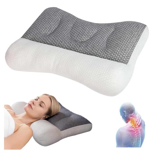 HINNVCL Cuscino per apnea del sonno, cuscino ortopedico per il sonno profondo, cuscino per apnea del sonno, cuscino ergonomico per collo e spalle, cuscino per dormienti