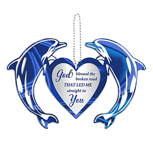 Edusun Pendentif romantique pour la Saint Valentin, décoration créative à suspendre en acrylique pour la maison, le salon, la chambre à coucher, le jardin Cover