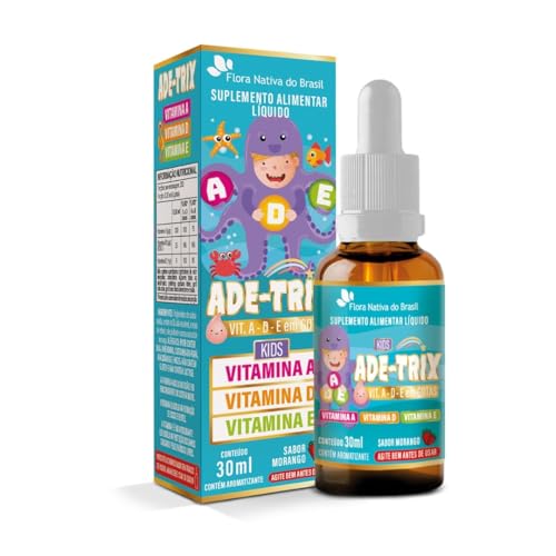 ADE-TRIX KIDS (Vitamina A, D e E) Sabor Morango 30ml Flora Nativa