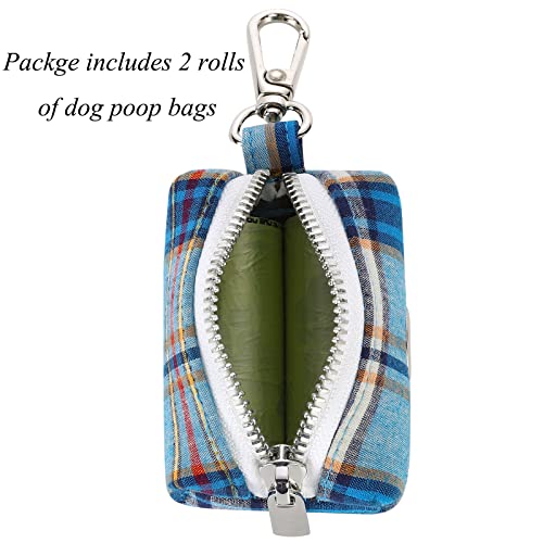 Image of Lionet Paws Cute Dog Poop Bag Holder with Dog Poop Bag for Leash, Cotton Dog Bag Dispenser, Matching Dog Collar