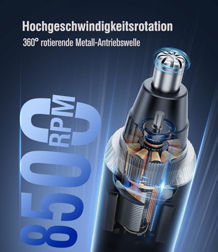 Nasenhaartrimmer 3 in 1 Nasenhaartrimmer Herren Nasentrimmer Nasenhaarschneider USB Wiederaufladbar Ohrhaartrimmer Schmerzloser Nasenhaarentferner Ohrhaarschneider Augenbrauen Ohrentrimmer für Frauen