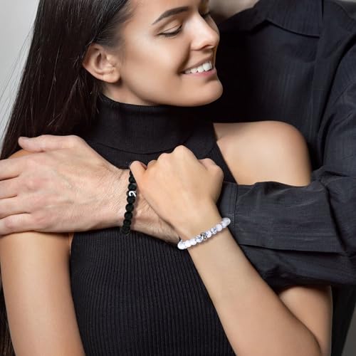 Natural Stone Bracelet as Mothers Day Gifts for Women and Graduation Gifts for Her 2025, Heart Bracelets as Birthday Gifts for Teen Girls with Message Card 5