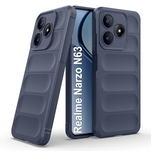 Image of Zapcase Back Case Cover for Realme Narzo N63 | Compatible for Realme Narzo N63 Back Cover | Liquid Silicon Magic Case with Camera Protection | Sapphire