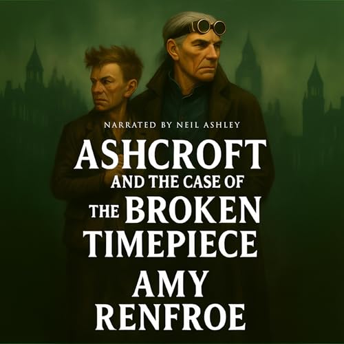 Diseño de la portada del título Ashcroft and the Broken Timepiece
