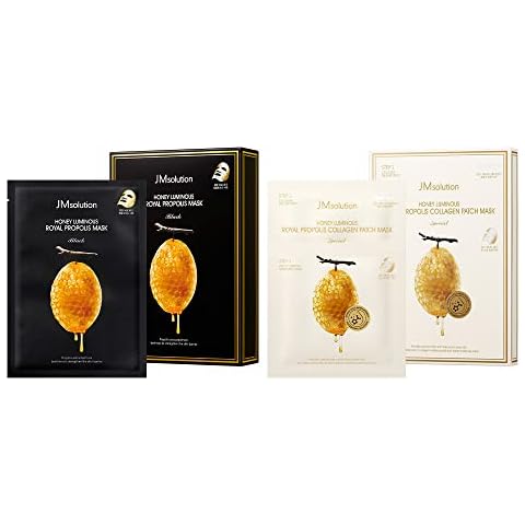 JMsolution Honey Royal Propolis mask sheet (10EA) Honey Royal Propolis Collagen patch mask (5EA) Cover