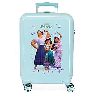 Disney Encanto Kabinentrolley, blau, 38 x 55 x 20 cm, starr, ABS-Kombinationsverschluss, seitlich, 34 l, 2 kg, 4 Räder