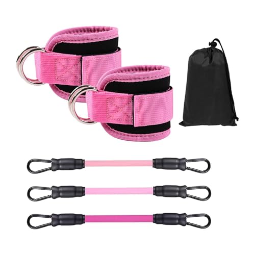 QUXVUIS Cómodas bandas de resistencia para tobillos para complementar la rutina diaria de ejercicios piernas en el gimnasio. Estas bandas ofrecen elasticidad y durabilidad. resistencia para