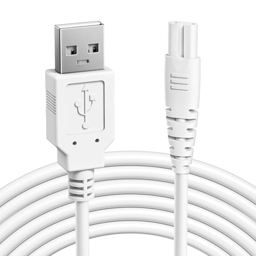 COSLUS Water Flosser Charger for Nicwell, Oralfree, Nicefeel, Aquasonic, Tovendor, Hangsun, USB A to Figure-8 Water Flosser, Replacement Charger