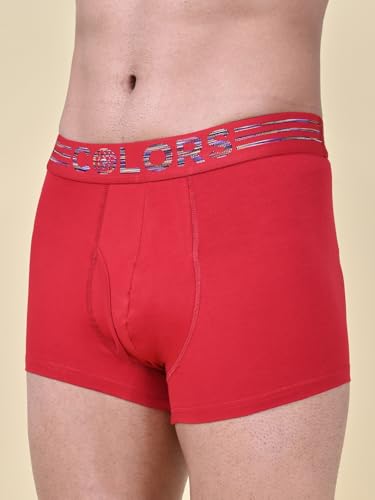 Image of Rupa Colors Solid Trunk for Men, Cotton Blend, Outer Elastic, Regular Fit, Pack of 1