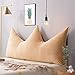 mjmj Kronenkopfbrettkissen Rückenlehne Kristall Samtsofa Bolster Kissenbett Tatami Lesen des Nachttekissens Abnehmbares Haus(Size:150x70(59x28inch),Color:C)