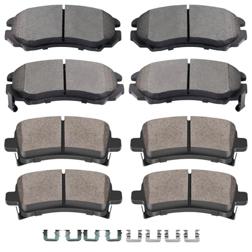 Image of SCITOO D924 D1430 8PCS Front Ceramic Rear Semi-Metal Brake Pad Sets