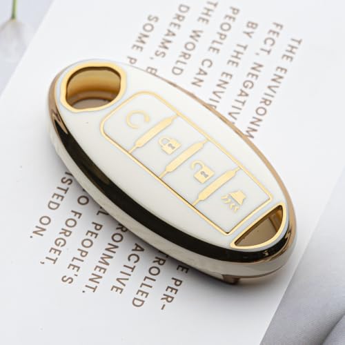 Image of Key Fob Cover Fit for Nissan Altima Rogue Sentra Pathfinder Frontier Maxima Titan Armada Versa Smart Key