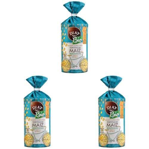 DIAT Radisson Tortitas de Maíz Sin Gluten BIO | Panqueques de Maíz| Tortitas de Maíz Ecológicas | Ligero y Digestivo | Producto Gluten Free | Apto para Veganos | Maíz no GMO (Paquete de 3)