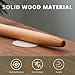 Muso Wood Wooden French Rolling Pin for Baking, Beech Wood Tapered Rolling Pin for Fondant Pie Crust Cookie Pastry(French 15.75-Inch)