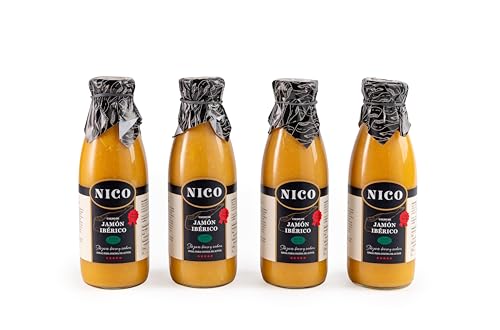Nico Pack 4 Caldo Jamón Ibérico 750ml
