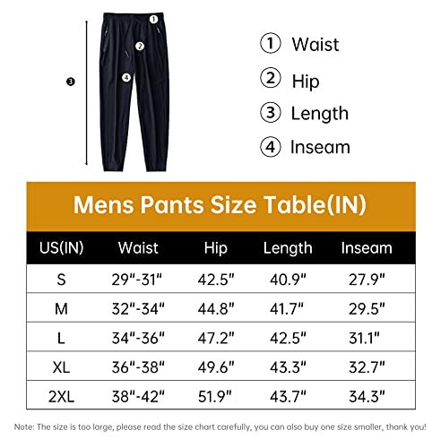 Granfee Mens Casual Hiking Pants Joggers Quick Dry Sweatpants Gym Workout Running Sports Pants Zipper Pockets(2021Army Green-Xxl) #TOP5