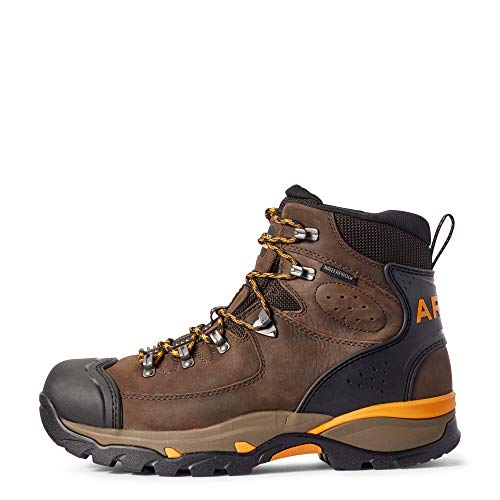 Ariat BMVY9 Mens Endeavor 6" Waterproof Work Boot Chocolate Brown 11