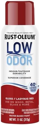 Rust-Oleum Low Odor Premium Spray Paint, 11 oz, Gloss Ladybug Red
