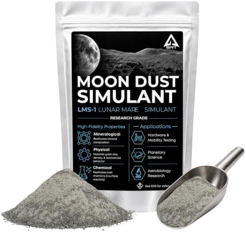 Lunar Mare Regolith Simulant LMS-1 โ Moon Soil Simulant for Research, Hardware Testing, Rover Studies, Lunar Surface Testing, and Advanced Education (1, Kilogram)