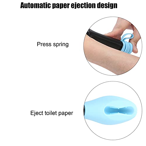 WC Abwischhilfe Long Handle Reach Comfort Bottom Wiper Selbstwischassistent für Einen Unabhängigen Alltag Haushalts-Toilettenhilfewerkzeug für ältere Schwangere Frauen 15.7 Zoll(Blau)