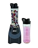 Oster BLSTPB-WC4-FFP Blend-N-Go MyBlend 250-Watt Blender with 2 Travel Sport Bottles, Black & Gray