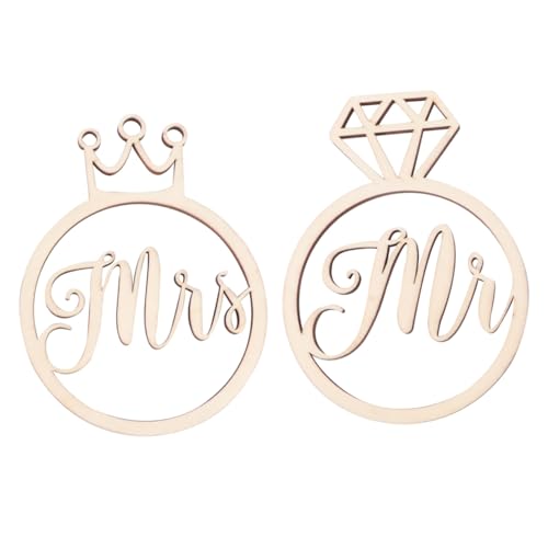 Vaguelly Anillos De Madera De Mano Accesorios Decorativos para Bodas y Fiestas para Sesiones Fotográficas De Matrimonio