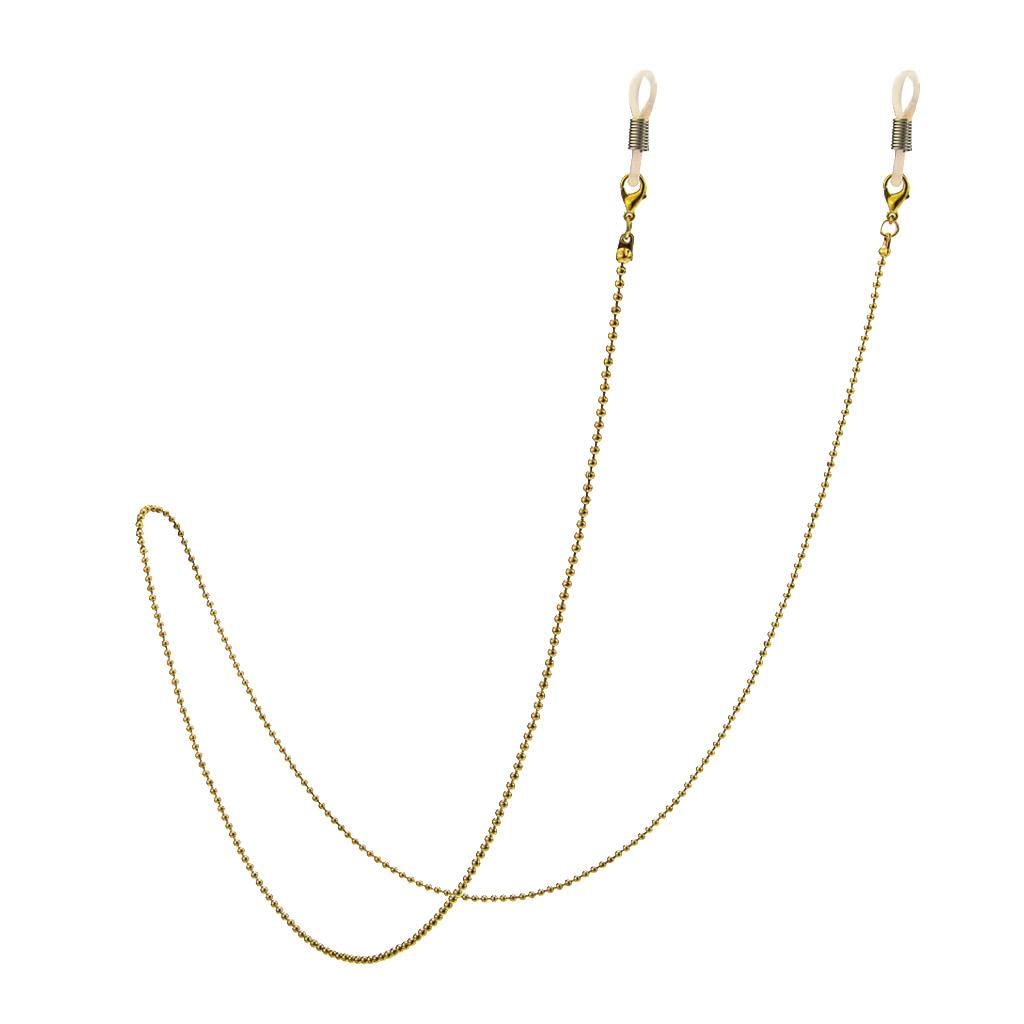 CALANDIS™ 2xBeaded Eyeglass Sunglasses Holder Glasses Retainer Cord Chain String Gold | Vision Care-image-8