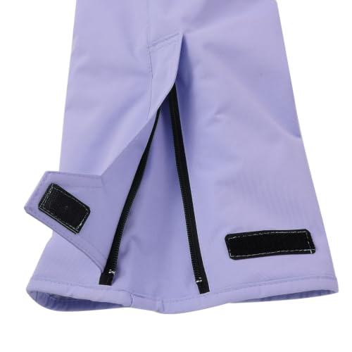 Snow Suit for Kids Boys Girls Ski Bibs Waterproof Insulated Cozy Snowpants Purple 7-8 Years - image 2