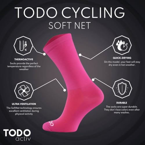 Image of TODO PRO Cycling Socks - Breathable Bike Socks for Men and Women