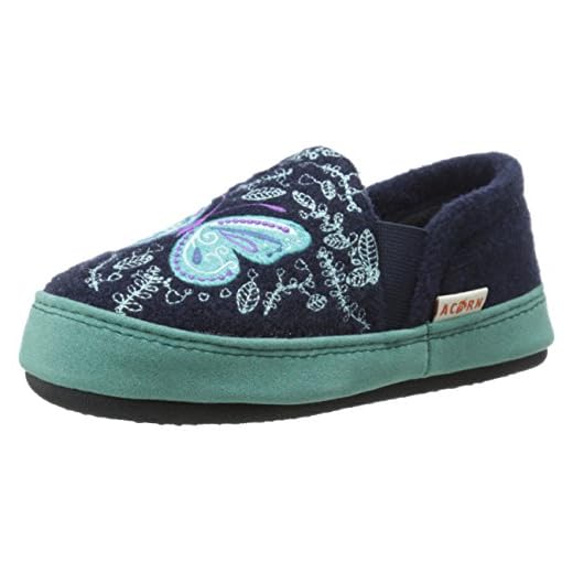 Acorn Colby Gore Moc Slipper, US 1-2 Unisex Little Kid