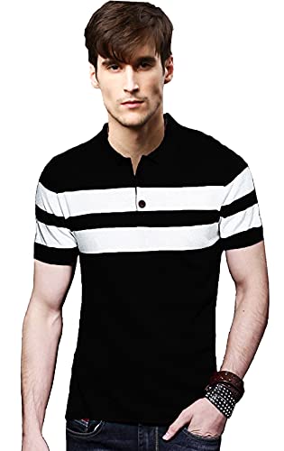 Image of LEOTUDE Regular Fit Half Sleeve Polo T Shirt for Men