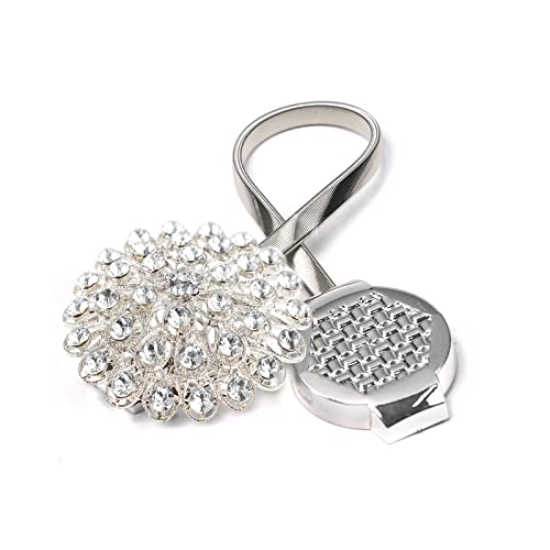 4 Packs Curtain Magnetic Buckle Spring Window Decoration Curtain Tie Rope For Home Office Decoration (White) #TOP5