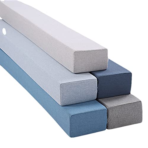 JCANT Custom Size Bed Mattress Filler,Rectangle Bed Wedge Pillow for Headboard,Durable Foam Headboard/Wall Gap Filler,Soft Comfortable,Thick Sofa Armrest Support Pillow Washable