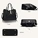 YTL Women Fashion Synthetic Leather Handbags+Shoulder Bag+Purse+Card Holder 4pcs Set Tote