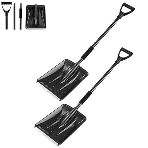 Yfjyxen Palas De Nieve De Plástico Resistentes, Pala De Nieve, Pala De Nieve De Plástico Resistente, Pala De Plástico Resistente, Pala De Nieve For Entrada De Automóviles(2PCS)